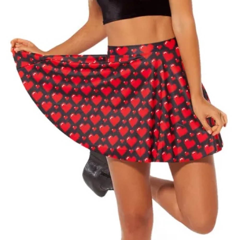 BLACKMILK Love Ya Bits Black Skater Skirt